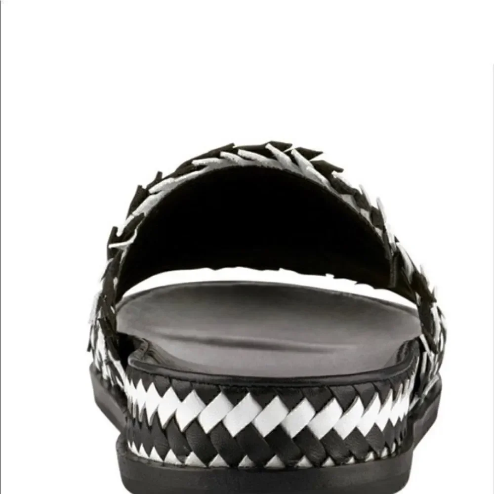 Sigerson Morrison Aoven Woven Pool Slide Sandals - Picture 3 of 7